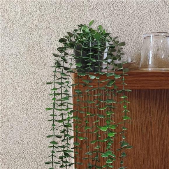 Artificial Hanging Plants 3 Pack Fake Potted Plants for Wall Home Room Office - Picture 6 of 6